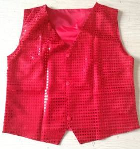 Chaleco de traje de lentejuelas brillantes para niños, traje de fiesta de puesta en escena, ropa de baile de Jazz Hip-hop, chaqueta, chaleco para niños y niñas - Product Image 5