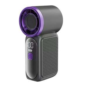 Ventilador Portátil Plegable de Alta Velocidad con Enfriamiento por Aire, 3000mAh, Mini Ventilador de Mano con Gancho, Motor sin Escobillas, Bajo Ruido, Función de Humidificación - Product Image 2