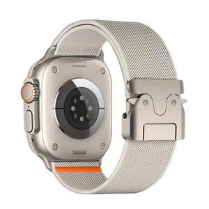 Correa de reloj con hebilla de paracaídas de nailon elástico para Apple Watch Ultra 2 49mm Band para Iwatch Series 10 9 8 7 6 38 40 <span class=keywords><strong>41</strong></span> 42 45 46 Mm - Product Image 6