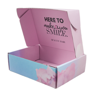 Boîtes d'emballage en carton ondulé personnalisées pour les petites entreprises, pour le maquillage, les soins de la peau, les soins capillaires, boîte cadeau pour l'envoi postal avec logo - Product Image 5