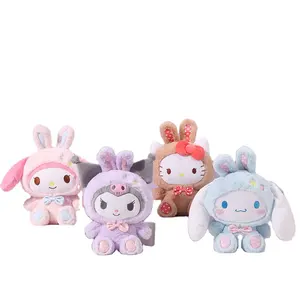 High Quality Genuine Original Stuffed Plush Senrio HK KT Toys Stuffed Animal Plushies Cute Cinnam Meloddi Easter Bunny Rabbit