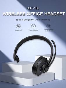 หูฟังบลูทูธ QCC แบบไร้สาย หูฟังโมโนสำหรับพนักงานโทรศัพท์ หูฟังบลูทูธแบบครอบหูเดียว พร้อมดองเกิล USB - Product Image 2