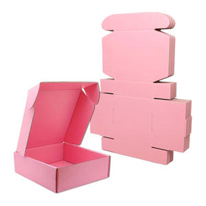 Custom Logo Embossed UV Coating <b>Small</b> Pink Corrugated Cardboard Rigid Mailer <b>Boxes</b> for Jewelry Gift Packaging Recycled Wholesale - Product Image 3