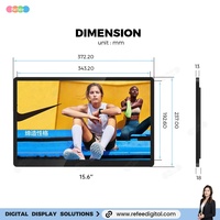 Écran tactile numérique lcd de télévision Android, 10, 15, 22, 32, 43, 49, 50 ou 55/65 pouces, avec montage mural, pour la publicité des magasins