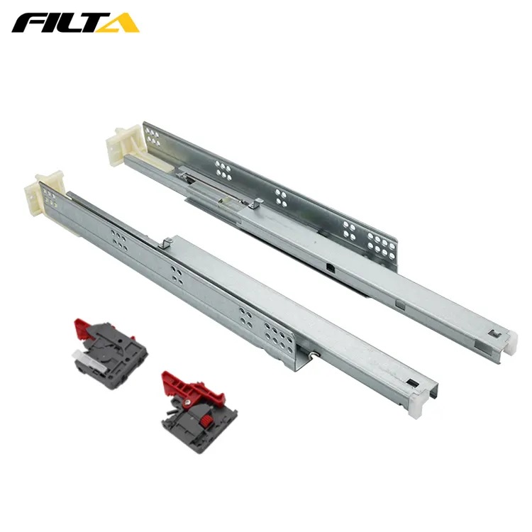 Full American Type 21Inch Rail Heavy Duty Sliding Door Wholesale Adjustable Undermount Soft Close Drawer Slides