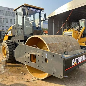 Rodillo Compactador de Neumáticos Caterpillar CS-683E, Rodillo de un Solo Tambor, Motor Diésel de 185 kW, Tambor de Acero Amarillo, Equipo de Construcción - Product Image 6