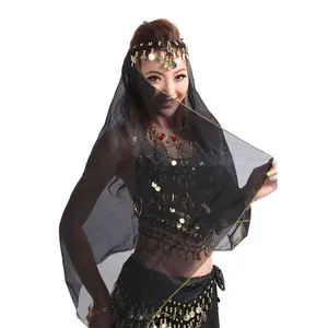 Nayaking Women's Belly Dance Big Headscarf Indian Tribalシフォンベールジプシースカーフダンスショール