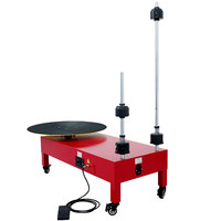 Machine d'emballage automatique à film étirable électrique motorisée facile à utiliser pour l'emballage de produits alimentaires, textiles, produits chimiques, boîtes et bois