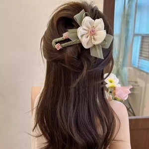 Nouvelle mode : Pince à cheveux coréenne rose douce avec nœud, pince bec de canard noire, barrettes pour franges et mèches rebelles, style jeune fille - Product Image 3