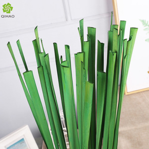Hojas Artificiales de Cattail, Flor de Seda Verde, Alta Simulación, Decoración Interior, Materiales para Arreglos Florales, Decoración del Hogar, Boda - Product Image 5