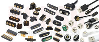 Connecteur magnétique Pogo Pin 4P en laiton 12V pour PCB, pas de 3,0 mm, fabrication efficace