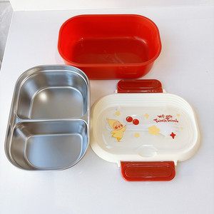 Joyful Stainless Steel Lunch Box <b>Portable</b> Leak Proof Bento Box Suitable for Student Office Food Storage Container - Product Image 5