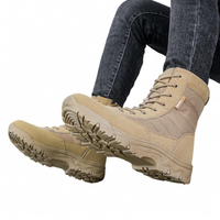 Bottes de randonnée tactiques d'hiver légères, durables et imperméables, adaptées aux chaussures de randonnée à embout d'acier pour hommes