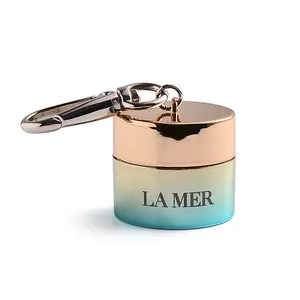 Du lịch Pill Box kim loại Pill Mặt dây Charms container Pocket Coin chủ Keychain