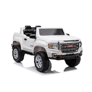 Penjualan paling laris GMC berlisensi truk <span class=keywords><strong>Pickup</strong></span> elektrik 12V mobil naik untuk anak-anak remot kontrol penggerak empat roda dibuat plastik tahan lama
