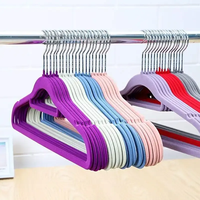 Großhandel Custom Multi color Velvet Dress Hangers 50er Pack für Anzug