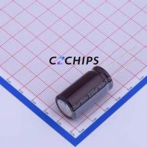 Condensador Electrolítico de Aluminio de Montaje Pasante RXB221M2CBKF1630, D16xL30mm 220uF 20% 160V 7.5mm - Product Image 1