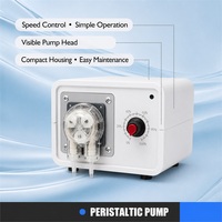 Bomba Dosificadora de Líquidos LEFOO LFPC104BL de Alta Precisión, 24V DC, 2-185ml/min, para Equipos de Laboratorio, Bomba Peristáltica Multifuncional