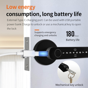 ยูเฟิง ไมชิสมาร์ทล็อค ลายนิ้วมือ กึ่งอัตโนมัติ รุ่น DYST11-E ขนาด 65 มม. x 150 มม. ระบบรักษาความปลอดภัยประตู พร้อมปุ่มกดและระบบสแกนบัตร - Product Image 3