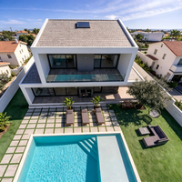 Casas Prefabricadas de Lujo, Casa Portátil Internacional de 3 Dormitorios, Villa Personalizada, Estructura de Acero Resistente, Villa Prefabricada