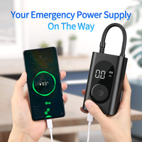 Pompe Portable Gonflage Rapide 2000mah Rechargeable powerbank LED lampe de poche Mobile Sans Fil Ball Vélo Voiture Pompe À Air