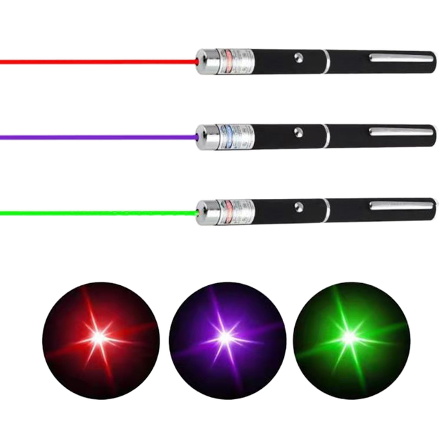 New Christmas Gift Multi-Pattern Green Laser Pointer Red/Purple/Green Light 5in1 Function AAA Battery 500-1000M Range