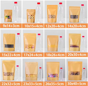 Bao bì thực phẩm bán buôn, túi giấy <span class=keywords><strong>kraft</strong></span>, túi giấy <span class=keywords><strong>kraft</strong></span> nâu, in ấn gravure, túi giấy <span class=keywords><strong>kraft</strong></span> tùy chỉnh, túi giấy <span class=keywords><strong>kraft</strong></span> có khóa kéo tái chế - Product Image 3