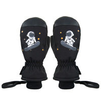 Mitaines d'hiver imperméables et chaudes pour garçons et filles, mitaines chaudes doublées de polaire, gants de ski et de neige