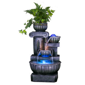 Ornements d'eau en circulation de style européen Micro-paysage Salon <span class=keywords><strong>Entrée</strong></span> Fontaine intérieure Boule de transfert Décoration de la maison - Product Image 2