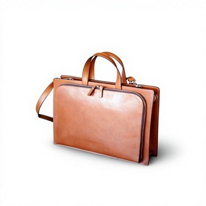 BS INTERNATIONAL NA156 Modern Korean Customized Durable Lightweight Waterproof Large Capacity Genuine <b>Leather</b> Laptop Briefcase - Product Image 6