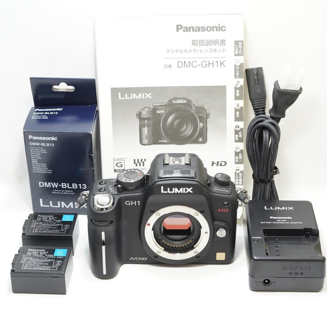 New Original LUMIX DMC-GH1 12.1MP Digital Camera Black Body Full Set PLC Controller