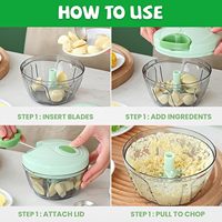 Groene Kleur Praktische Knoflook Snijder Keuken Gadgets Voedsel Chopper Container Voor Ui Chili Fruit Vlees Pinda