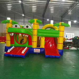 Château gonflable de crocodile Combo Maison gonflable commerciale de rebond de crocodile <span class=keywords><strong>avec</strong></span> une bouche de travail à <span class=keywords><strong>vendre</strong></span> - Product Image 5