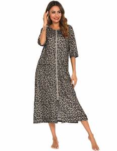 YZ - Vestidos Largos de Verano para Mujer, Tallas Grandes, de Alta Calidad, Ropa de Dormir Informal, Pijamas Holgados para <span class=keywords><strong>Lactancia</strong></span>, Venta al por Mayor - Product Image 2
