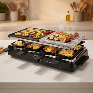 Nouvelle Conception - Barbecue Coréen Électrique Portable Multifonctionnel Sans Fumée - Machine à <span class=keywords><strong>Raclette</strong></span> - Product Image 6
