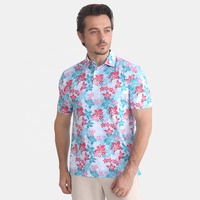 Camisas de Golf con Diseño de Patrón Personalizado para Hombre, Secado Rápido, Logotipo Bordado, Estiramiento en 4 Direcciones, Sublimación Completa, Polo