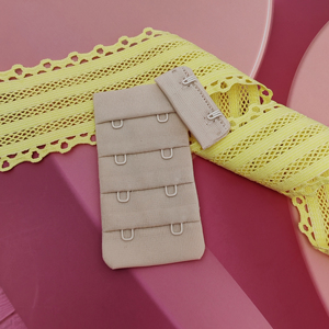 Bra <b>Hook</b> and Eye Tape Buckle Bra Strap Connector <b>Clip</b> Lingerie Hardwares Adjuster Buckle Underwear Accessories Skin Color 4 Rows - Product Image 1