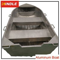 Meilleur bateau à rames en aluminium avec fond plat et pagaies