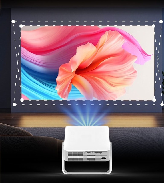 Android 9 Mini Ultra-thin Home Theater Projector 720P Auto Focus LCD HD Smart Projector for Bedroom Entertainment Bluetooth
