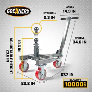 Remorque de <span class=keywords><strong>remorquage</strong></span> manuelle à <span class=keywords><strong>prix</strong></span> direct fabricant, capacité 10 000 lb, en acier au carbone avec roues en PU pour <span class=keywords><strong>moto</strong></span>, camping-car, bateau – OEM/ODM disponible - Product Image 6