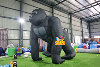 Orang-outan Publicité Décoration Grand Gonflable Gorille Gonflable Dessin Animé King Kong Poupée Commercial Amusant Modèle Ballon Animal