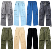 Pantalon cargo le plus vendu au monde en 2026 avec boutons, multiples poches, polyester coupe-vent durable, pantalon de sport d'extérieur