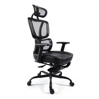 Chaise de bureau ergonomique à dossier haut, chaise de direction confortable pour ordinateur