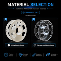 Bobine en plastique réutilisable de 200 mm vide de 1 kg pour filament d'imprimante 3D, bobine d'emballage pour filament PETG ABS de 1,75 mm