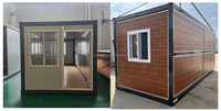 Maison conteneur pliable de qualité supérieure, installation rapide, avec salle de bain et chambre à coucher