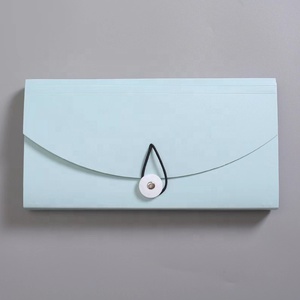 Expanding 13-Pocket Eco-friendly File Folder Organizer with Labels Bungee Closure Mini PP <strong>Wallet</strong> for <strong>Receipts</strong> Customized Colors - Product Image 6
