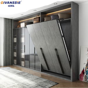 <span class=keywords><strong>Letto</strong></span> a scomparsa in legno <span class=keywords><strong>su</strong></span> <span class=keywords><strong>misura</strong></span> di alta qualità, economico, con armadio e divano <span class=keywords><strong>letto</strong></span> pieghevole integrati - Product Image 1