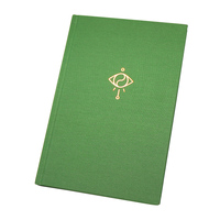 Échantillon gratuit pièces, papier métallique doré personnalisé, couverture rigide, pour carnet de notes, inscription
