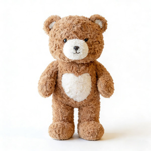 Ours en peluche personnalisé mignon, jouet animal en peluche, poupée en peluche ours en peluche personnalisable, jouet animal en peluche ours en peluche marron doux - Product Image 1