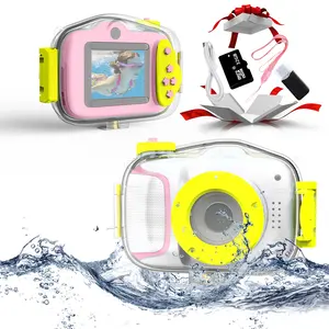 Moxtop Chargeable Children Birthday Toy Gift Digital Photo Video Camera Cute Cartoon 2.0 Inch Photo Kids Instant Camera
